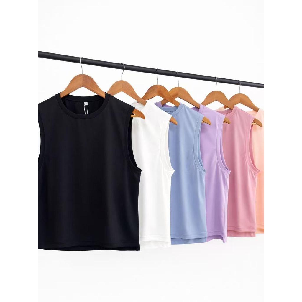 Regata Feminina Ice Silk Toque Super Gelado e Ultra Macio Secagem Rápida Leve Academia Verão em Oferta na Shopee