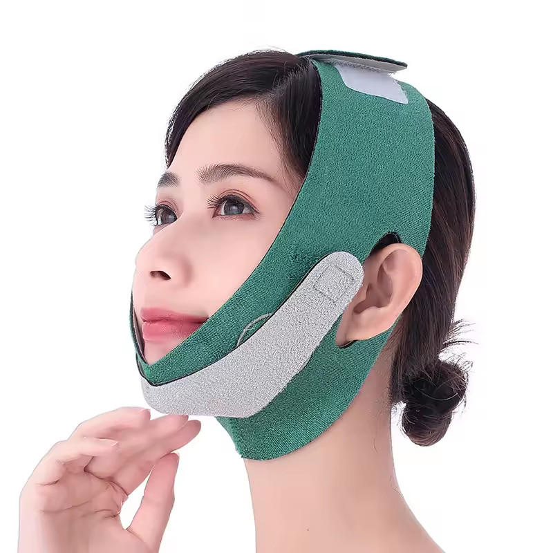 Cinta Facial Emagrecimento - Reduz Queixo Duplo e Gordura Facial, Ajustável e Confortável