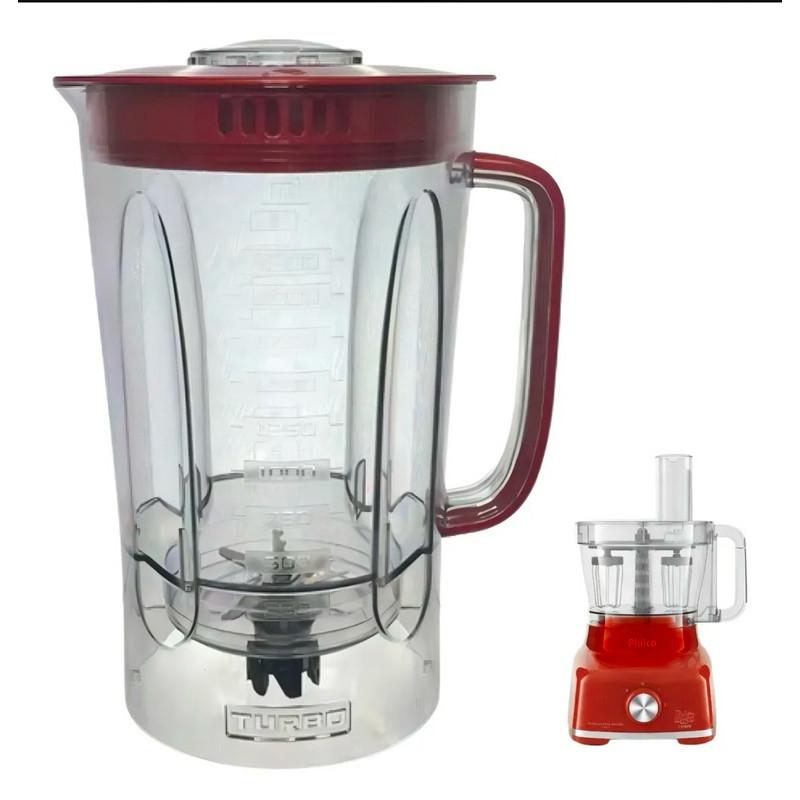 Copo Multiprocessador - Pmp 1600 Vermelho em Oferta na Shopee