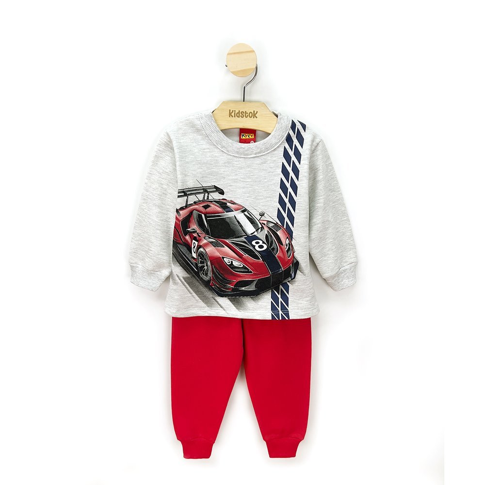 Imagem Conjunto Menino Blusão e Calça Moletom Flanelado Carro - Kyly