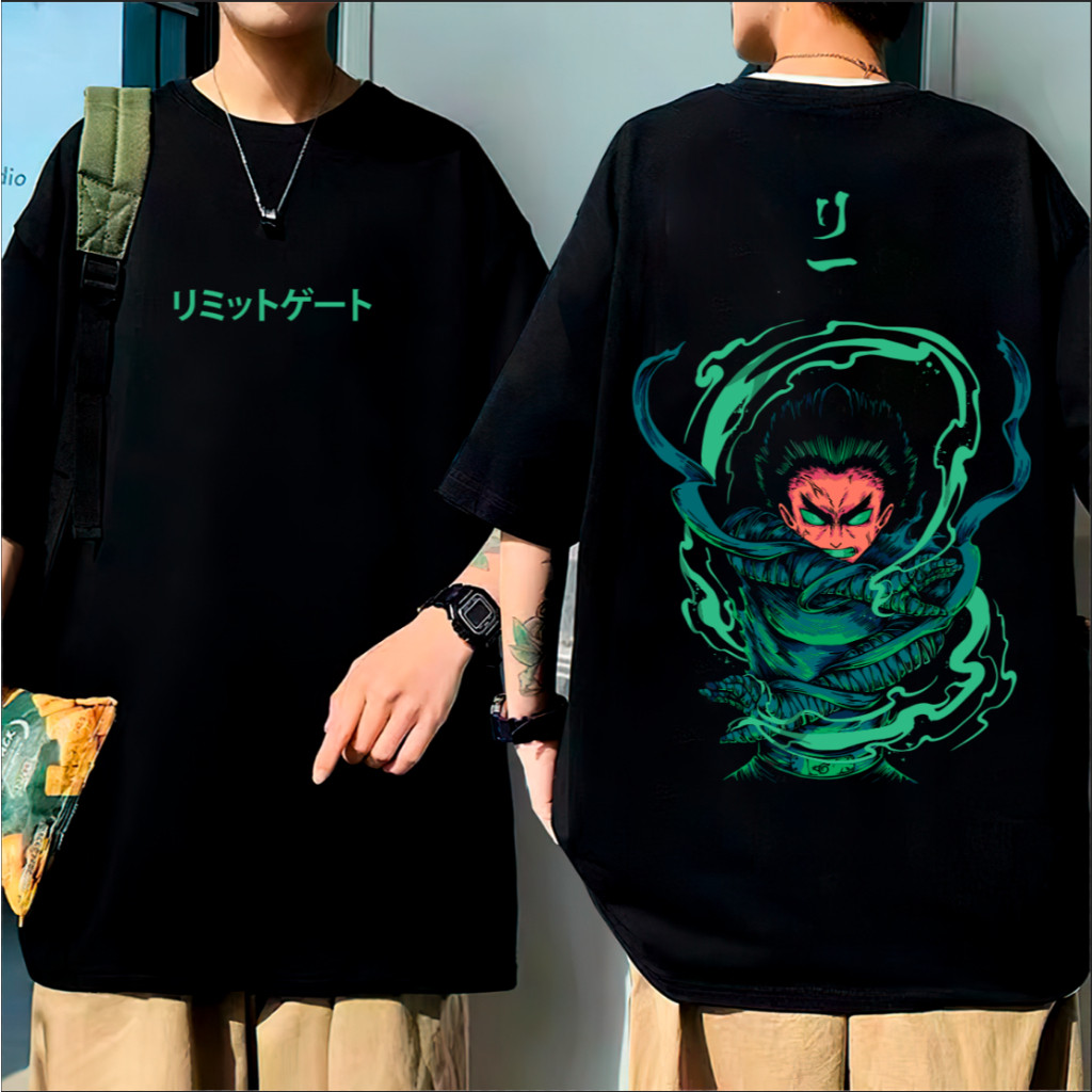Camiseta Unissex Rock Lee 8 Portões Lançamento Camiseta 100% Algodão Camisetão Solta Plus Size Camiseta - Spyke Shop