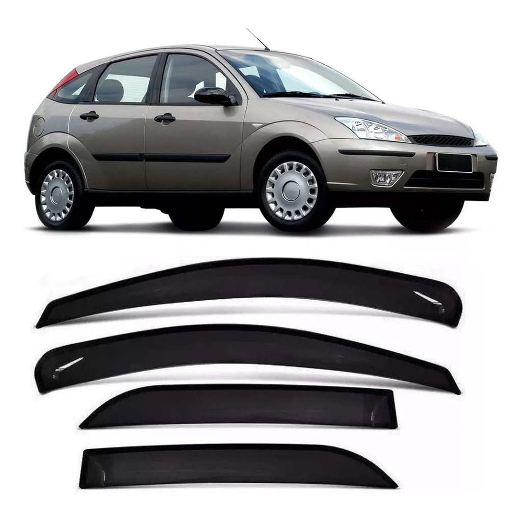Calha Defletor Chuva Fume Ford Focus Hatch 2001 2002 2003
