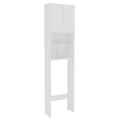 Armário de Banheiro para Vaso Sanitário 2 Portas 2 Prateleiras 40cm Cor Branco - Mademóvel