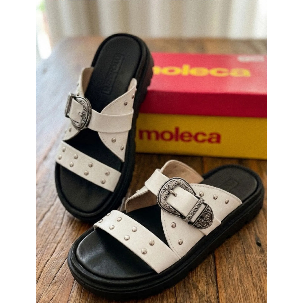 Sandália Birken Papete Moleca Conforto Tendencia Tratorada