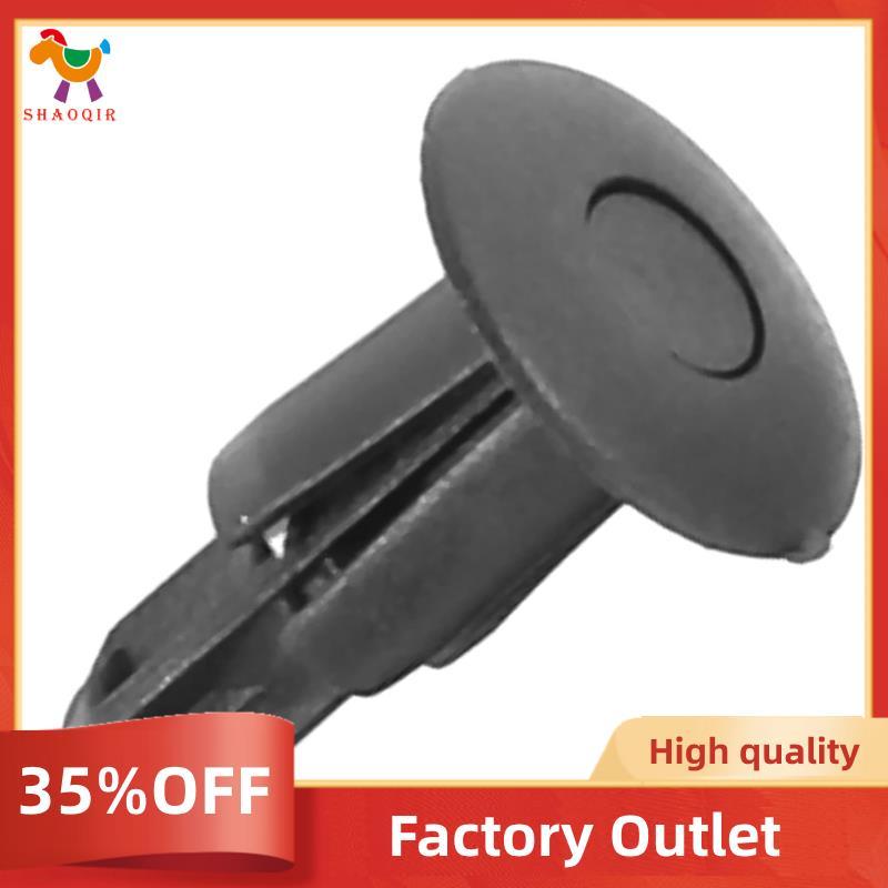 50x Clipes Fixadores De Painel De Guarnição De Carenagem De Bicicleta Rebite De Plástico 6mm Para Preto