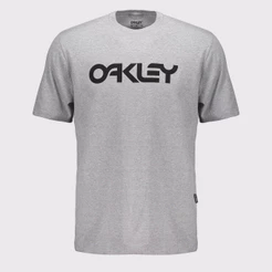 Camiseta Oakley Mark II SS Cinza Claro e Preta
