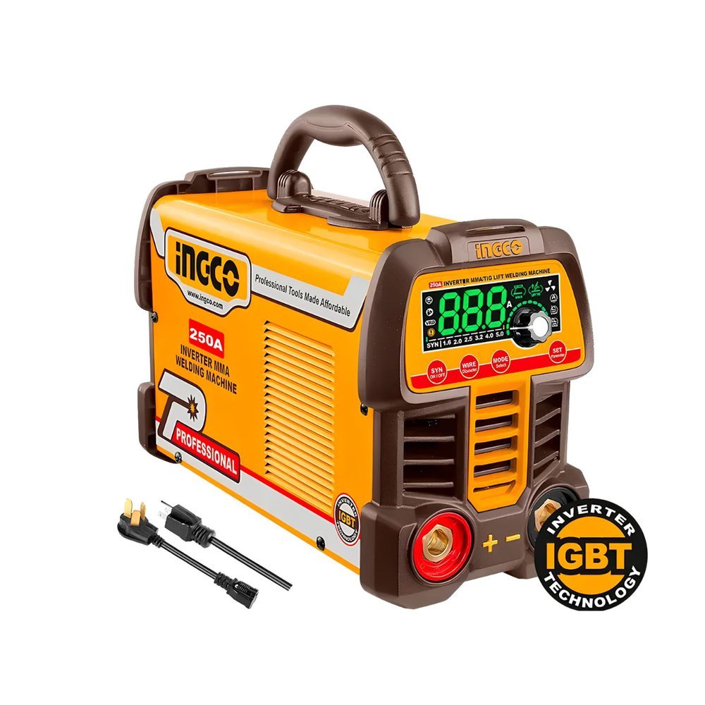 MAQUINA DE SOLDA INVERSORA INGCO TIG/ MMA BIVOLT 250AMP ING-UMMA25069-9