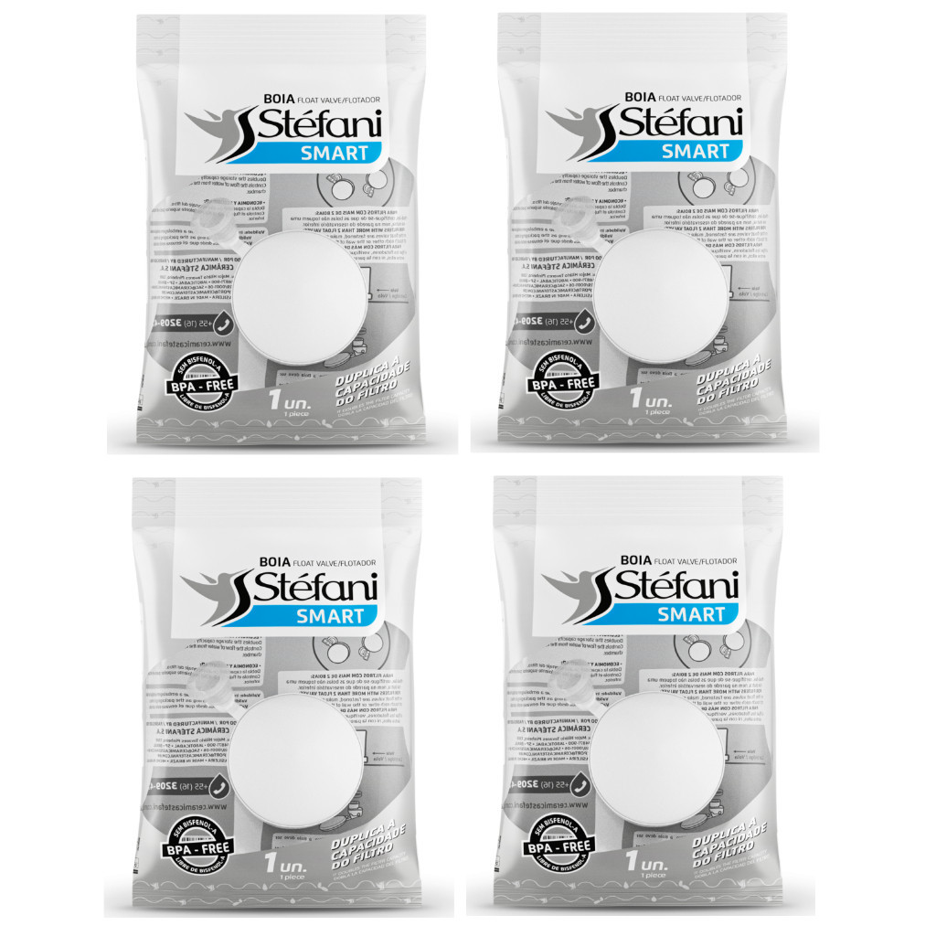 KIT 4 Boias Anti Transbordo Stefani Para Filtro Barro Gravidade Sao Joao