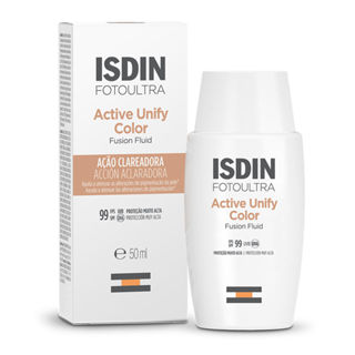 Clareador e Protetor Solar ISDIN Active Unify com Cor FPS99 50ml em Oferta na Shopee