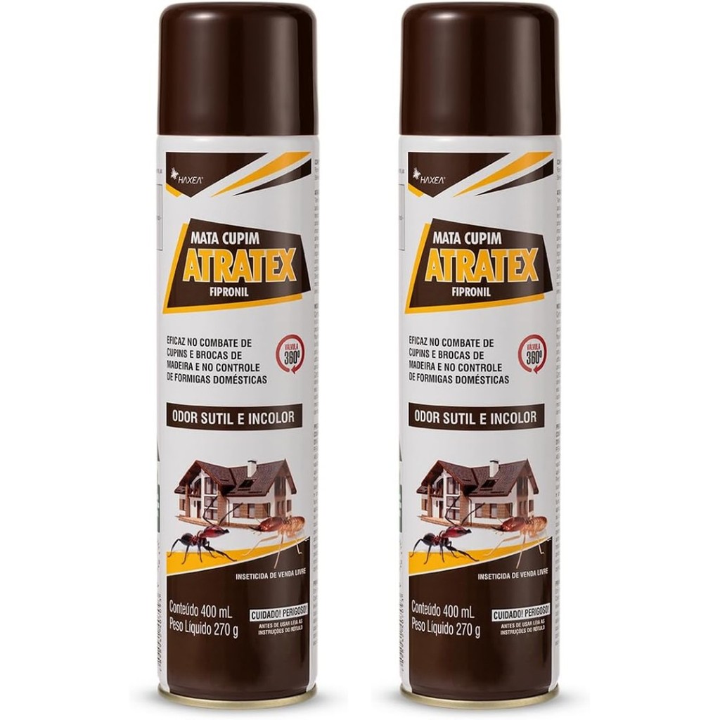 Kit 2un Atratex Mata Cupim Formiga 400ml/270g - Haxea