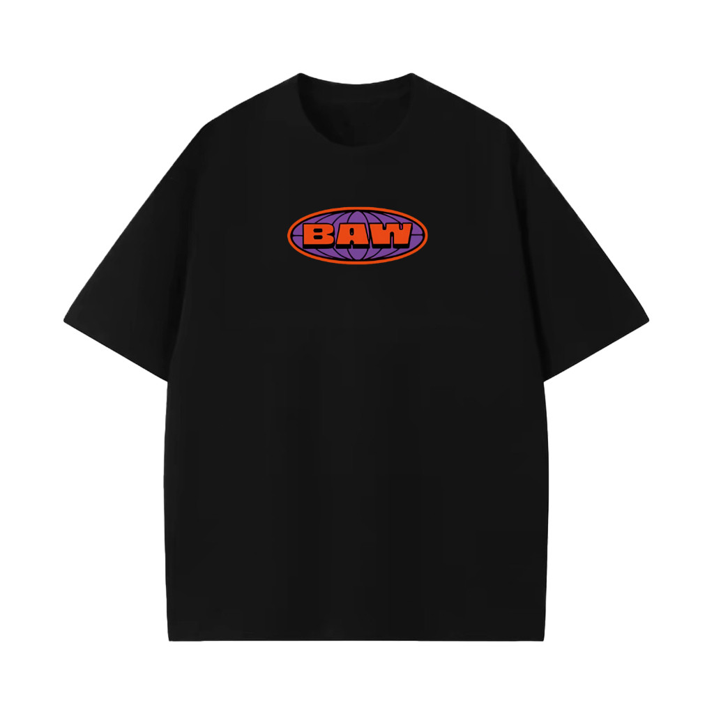 [Camiseta Premium em Algodão Puro]GXG Camiseta Streetwear BAW  Estampada Camiseta Oversized Algodão Globe