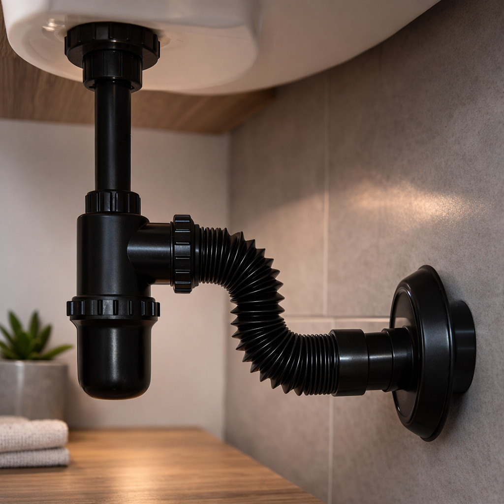 Sifão Flexivel Copo Preto para Lavatório Cuba Pia Tanque Saída em Oferta na Shopee