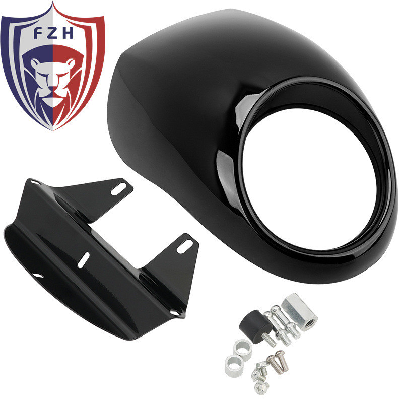 Capa para farol de motocicleta, capa de cabeça de porco de carenagem para Harley 883 XL1200