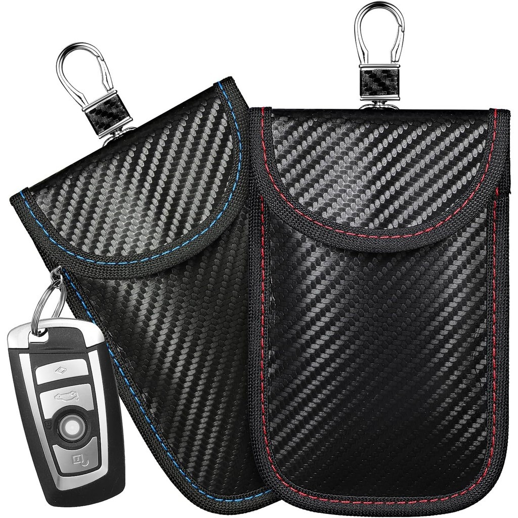 Protetor De Chave De Bolsa De 2 Unidades , Suporte De Bloqueio De Sinal Chaveiro RFID Entrada Sem Bloqueador De Caixa De