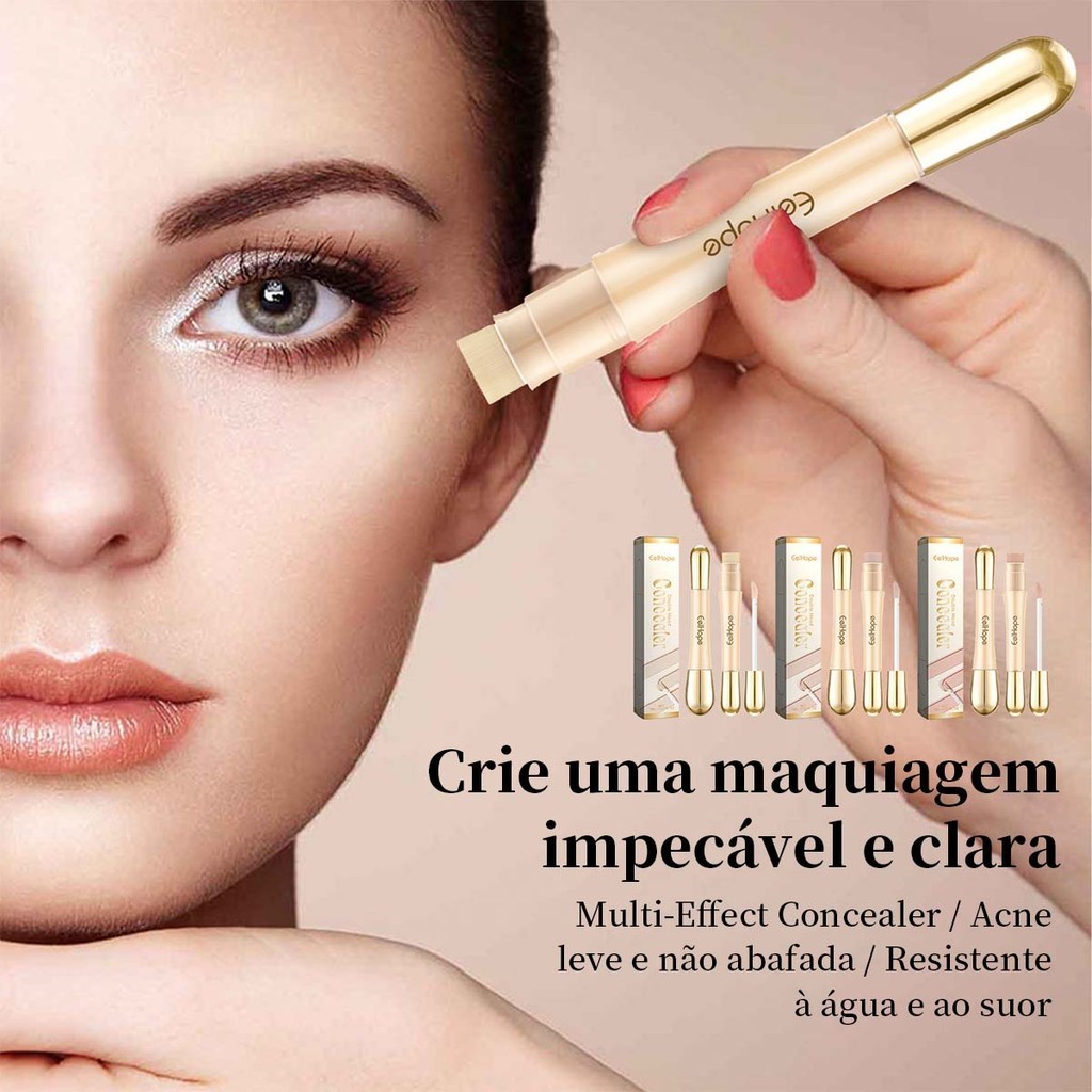 Correção Líquida Natural De Ponto Duplo De Longo Prazo , Ilumina , Esconderijos Secos , Acne , Aparências , Hydra