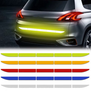 Adesivo Refletivo de Segurança para Para-choque Traseiro de Carro Universal Fita Sinalização Noturna