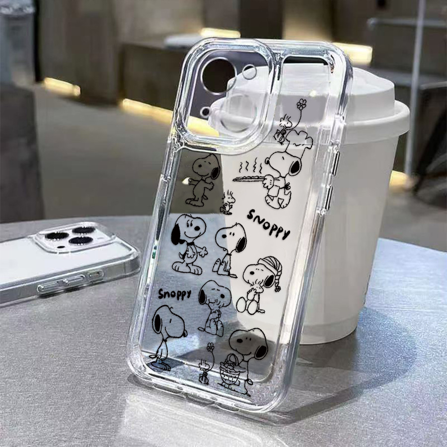 Softcase Anti-impacto Snoopy Samsung A15 A55 A54 A35 A05S A14 A34 A05 A03 S20 S21 S23 FE S24 S23 S25 ULTRA M53 M23 Caso