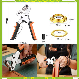 um conjunto alicates de olho de furo de lona 10mm ferramenta de botão ilhó dourado engrossado adequado para 5.5mm