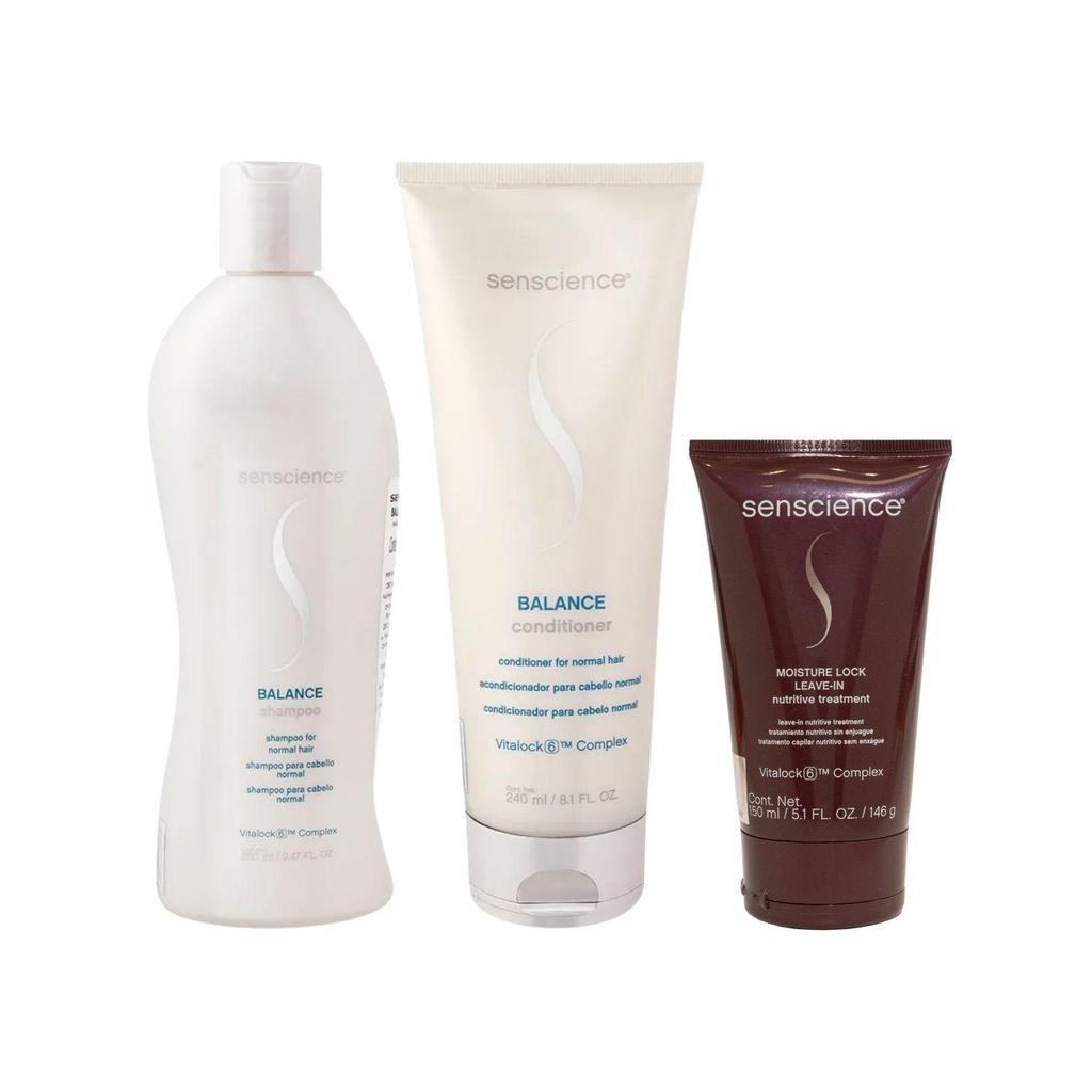 Senscience Balance Shampoo 280ml + Condicionador 240ml + Moisture Lock 150ml