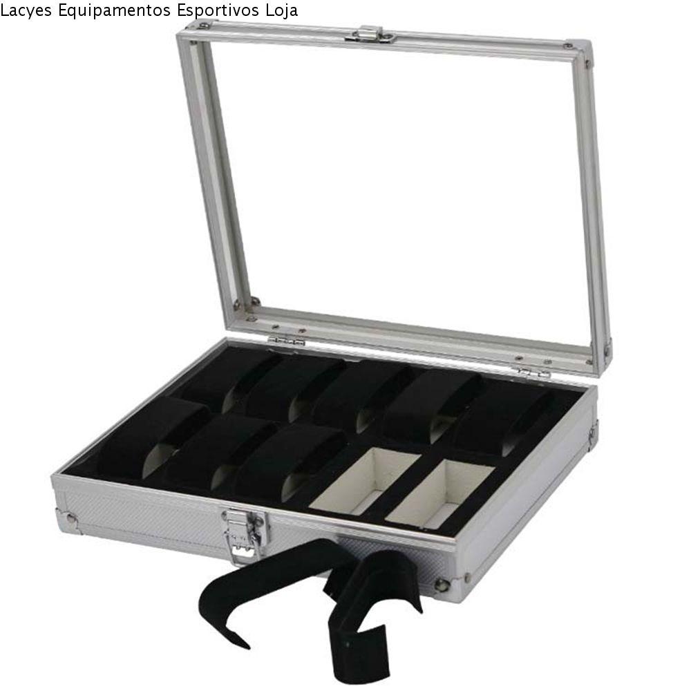 LACYES Caixa De Relógio Para Mulheres Homens Simples Exibição Jóias Armazenamento Liga De Alumínio Suporte