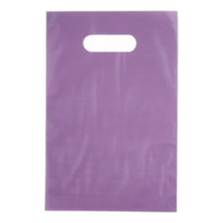 50un Sacola Plástica Boca De Palhaço Lilás 20x30 em Oferta na Shopee