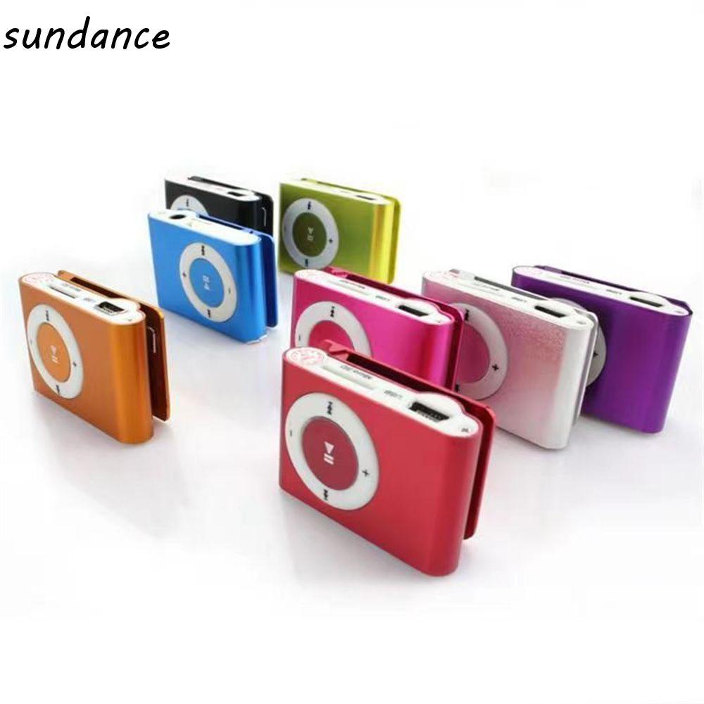 SUNDANCE Clip MP3 Mini Fashion Walkman Metal 3.5mm Espelho Leitor De Música