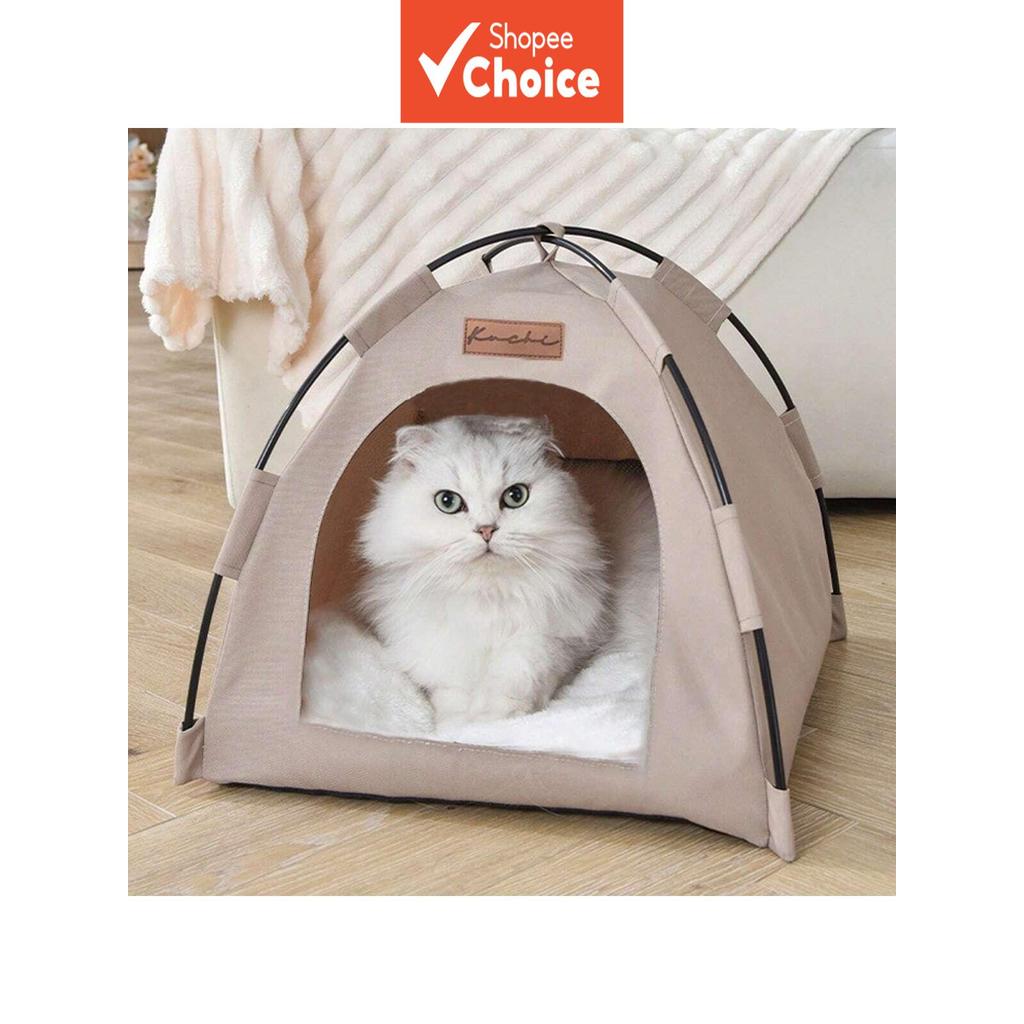 Cama Tenda para Gato: Abrigo Aconchegante com Almofada Quente, Design de Concha, Ideal para Inverno