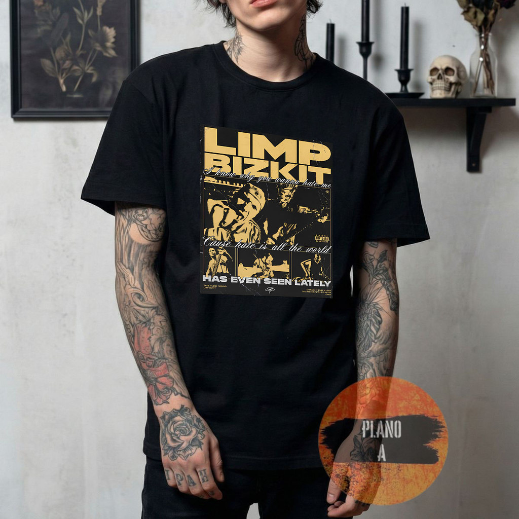 Camiseta Limp Bizkit Qualidade Algodão Unissex Lançamento Gotico Emo Dark Goth Temos Plus Size Envio Rapido