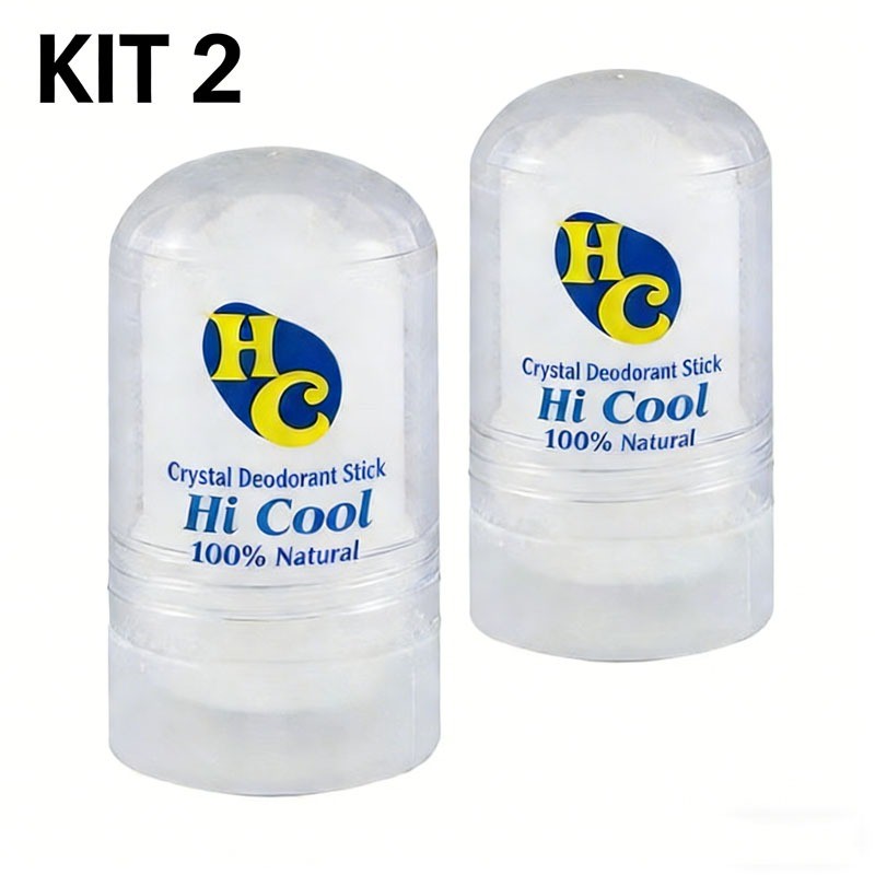 Kit De 2 Desodorantes Pedra Cristal Natural 60g | Sem Perfume , Não Mancha Roupas , Hipoalergênico
