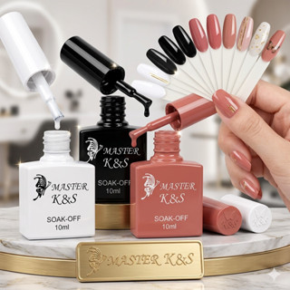 Kit 3 Esmaltes em Gel K&S 10ml - Cores Unhas Gel Led UV Profissional em Oferta na Shopee