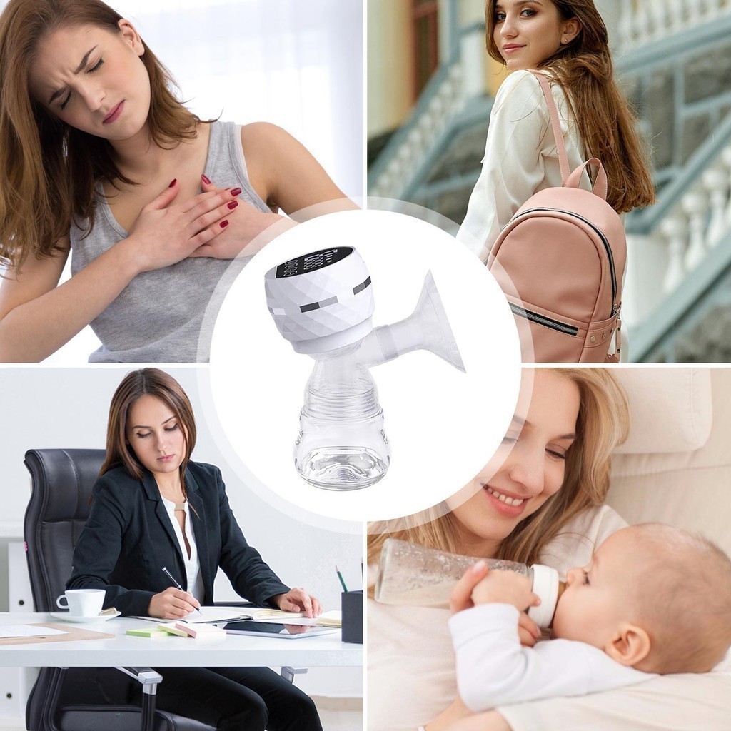 Bomba Tira Leite Elétrica Com Visor LED 3 Modos Garantia de Praticidade, Qualidade de Vida P.QIU