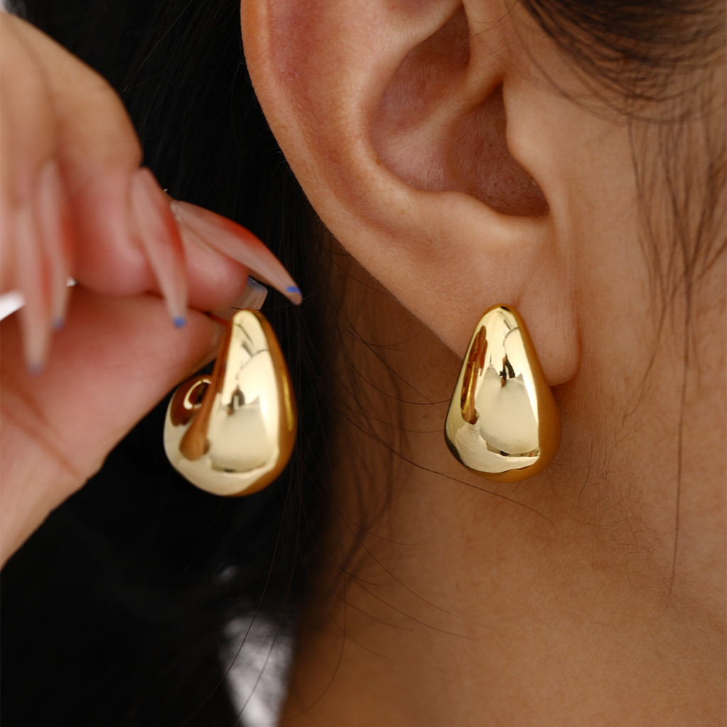 Brincos De Gota De Água Para Mulheres Estilo Nicho Simples