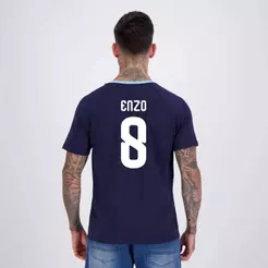 Camisa Argentina Ribbon Marinho 8 Enzo