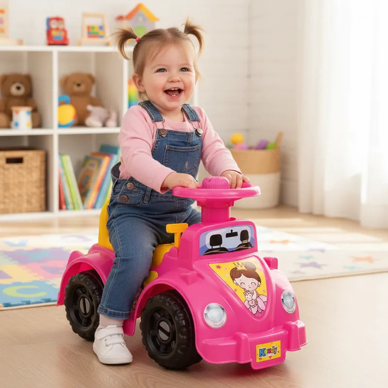 Carrinho Andador Princesa Musical Estímulo Motor Buzina Passeio Brinquedo Infantil