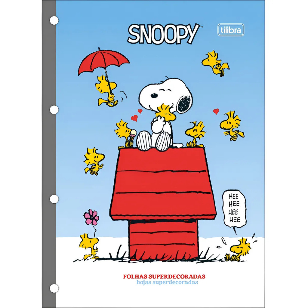 Bloco Fichário Colegial Snoopy 80 fls - Tilibra