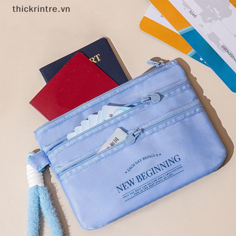 Porta-Passaporte Organizador De Carteira De Viagem À Prova D'água THI Com Vários Compartimentos Para Cartões Gravata De 