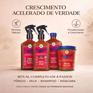 Kit Lola - Rapunzel Completo – Shampoo + Máscara + Tônico + Milk em Oferta na Shopee