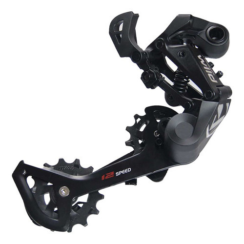 Câmbio Absolute Bike Traseiro Wild Ii 12v Mtb Pro Preto Longo