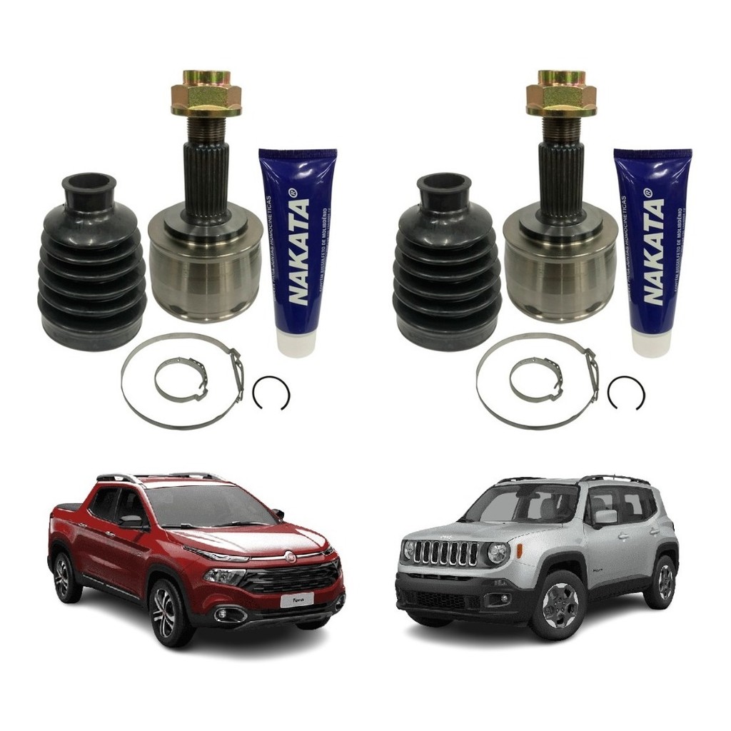Par De Junta Homocinética Fiat Toro 1.8 2017 Original Nakata