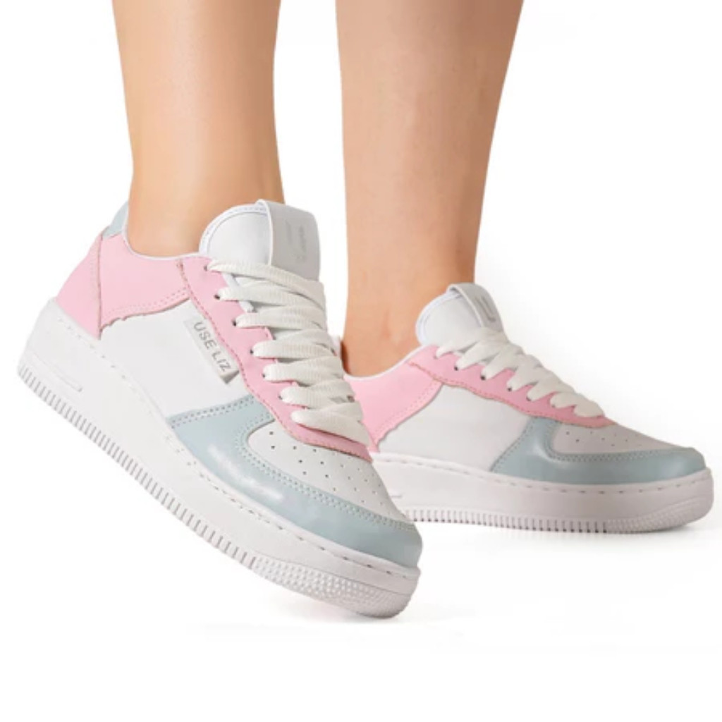 Tênis Casual Feminino Elegante Masculino Confortável Resistente Estiloso Treino Dia a Dia Academia