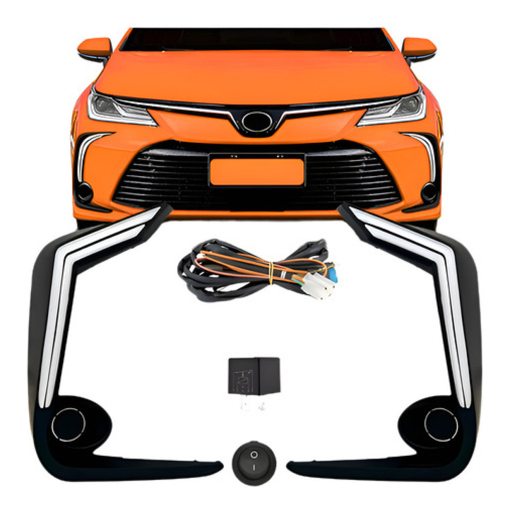 Kit Farol Milha Auxiliar Corolla 2020 2021 2022 2023 Led Drl