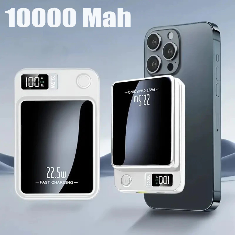 Carregador Portátil Para iPhone , Powerbank De Indução Magsafe , Bateria De 10000 mAh