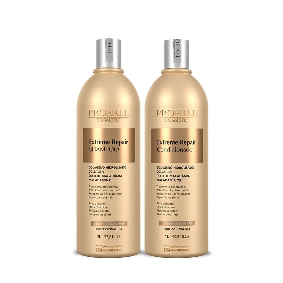 Kit Profissional Extreme Repair Shampoo 1L + Condicionador 1L em Oferta na Shopee