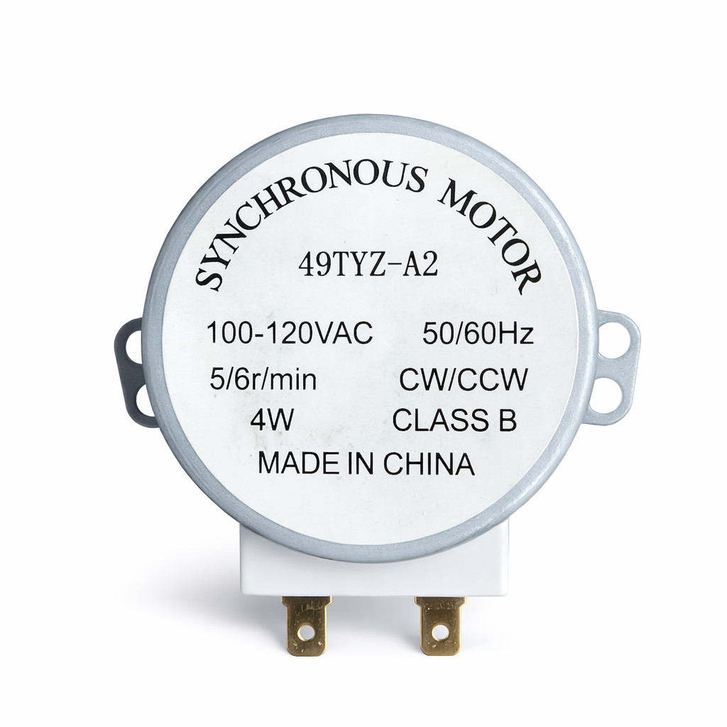 Motor Microondas 4W 5/6RPM 110V Silencioso Durável Eixo Plástico 49TYZ-A2