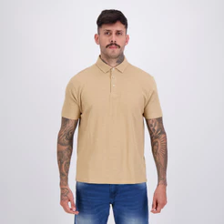 Polo Aramis Malha Tricot Bege