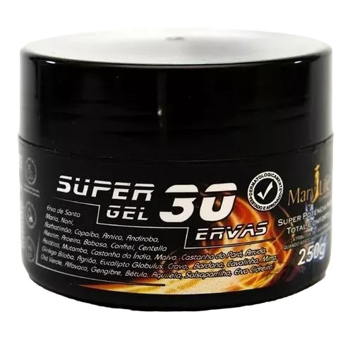 Super Gel 30 Ervas 250 Gr Mary Life em Oferta na Shopee