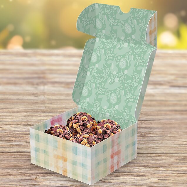 30 CAIXA P/ 4 DOCES PASCOA ENCANTOS 5836 ( IDEIA PÁSCOA 2026 )