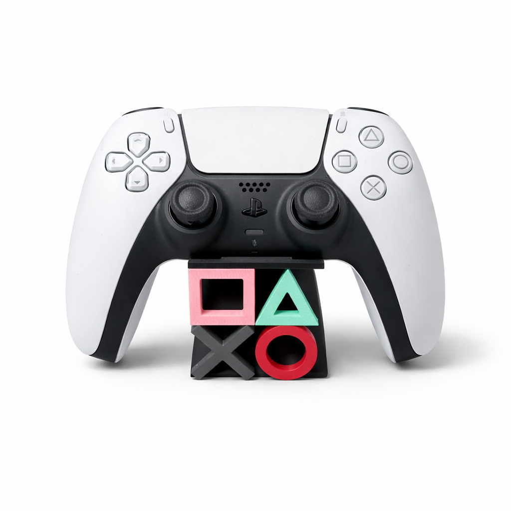 Suporte Controle PS5 PS4 DualSense DualShock Gamer Organizador De Mesa Para Setup Gamer