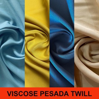 1 Metro Tecido Viscose Pesada Twill | Viscose Sarjada Encorpada (1m x 1.50m)