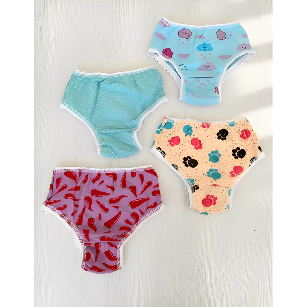Kit 10 Calcinha Infantil Estampas Variadas Muito Confortável ENVIO IMEDIATO